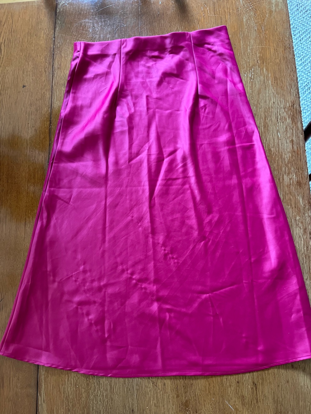 Rachel Zoe Hot Pink Satin Skirt